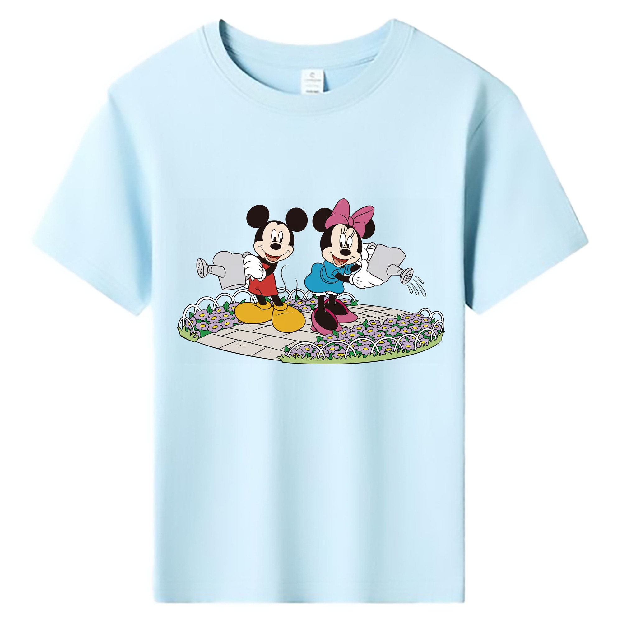 ミッキーマウス Mickey Mouse 綿100％キッズTシャツ（フロントプリント）
